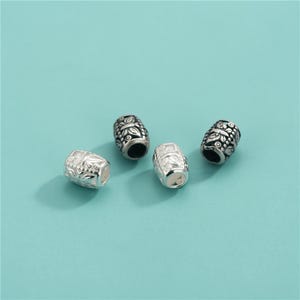 Sterling Silver Butterfly Tube Beads, Winged Bead, Insect Bead, Garden Bead, Nature Bead, Bracelet Spacer, Animal Bead, Fluttering Bead