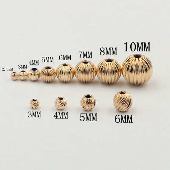 14K Gold Filled Round Beads, Various Sizes, 2mm, 3mm, 4mm, 5mm