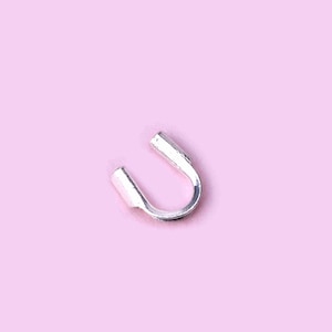 10pcs Sterling Silver Cable Thimble, s925 Silver Wire Savers Cable Thimble Guardian Protector For Jewelry Making Supplies, Wire Guard