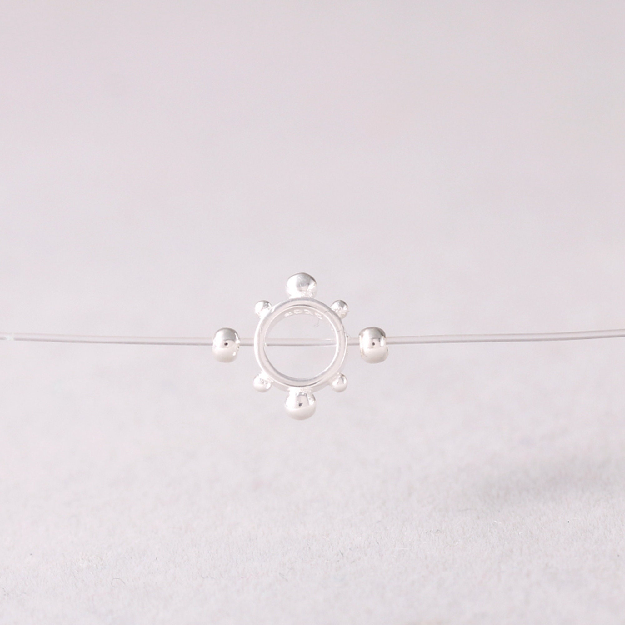 Sterling Silver Bead Frames Fits 4mm Pearls Beads S925 Silver Etsy