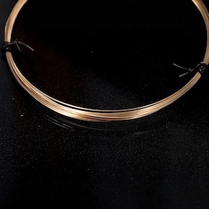 14K Gold Filled Wire, Gold Filled Half Hard Wire, Gold Filled Soft Wire, Beading Wire 0.25-1.27mm 16-30Ga, 3.28 Feet(approx 1 meter)