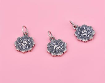 Colgante con dije de Yin y Yang en plata esterlina, pulsera de Tai Chi, collar de taoísmo, pendiente de equilibrio, joyería de adivinación, dije de meditación