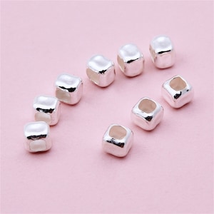 Perline Distanziatrici In Argento Sterling 925 Con Diamanti Pavé Da 5 Pezzi - Ruota Tonda Da 10 Mm - Italia - Foto 7