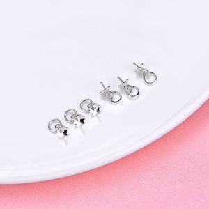 Sterling Silver Flower Cup & Smooth Peg Drops, Sterling Silver Cup and Peg for Half Drilled Pearl Bead for Jewelry Making Supplies 3.6mm