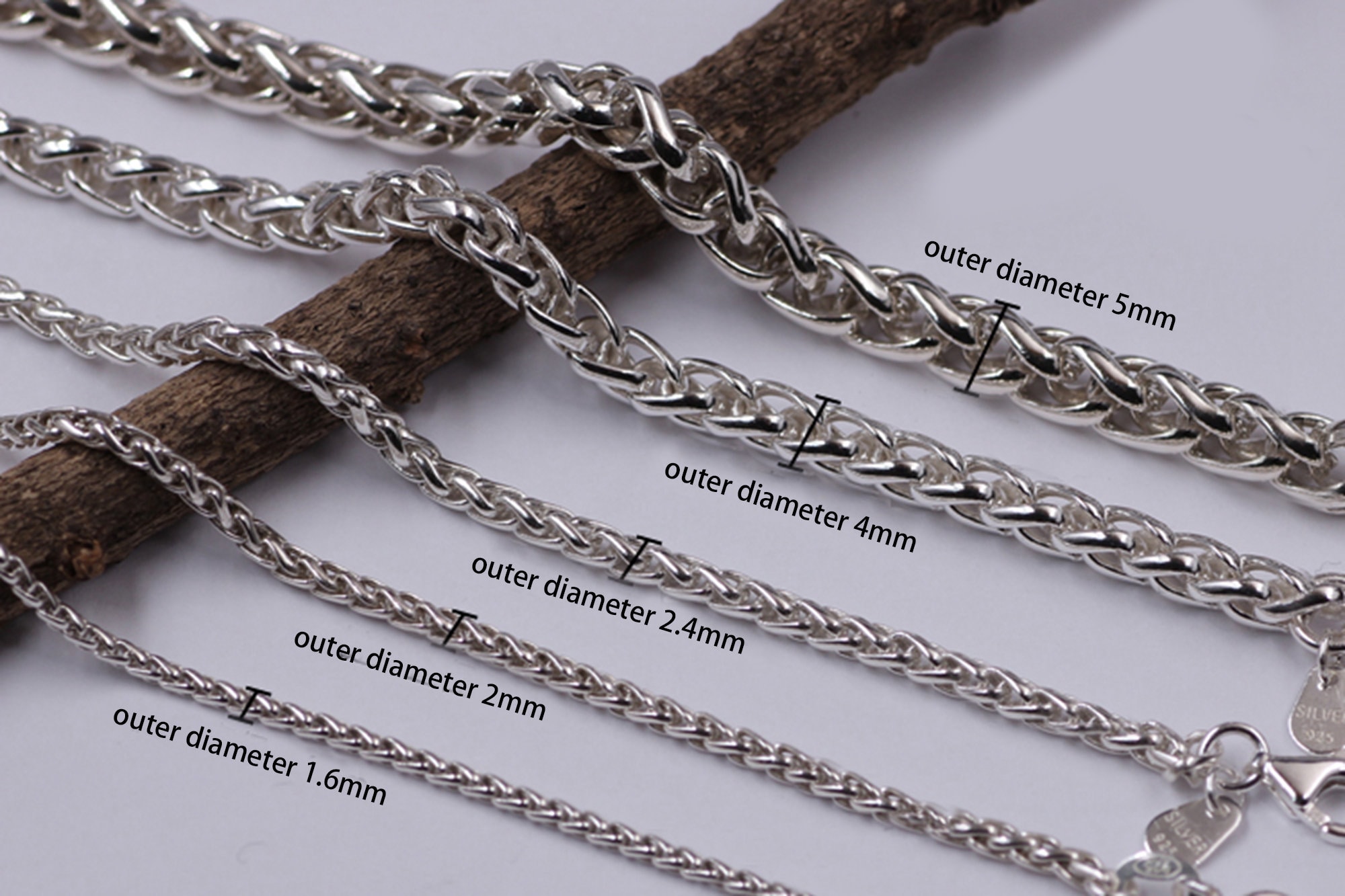 アンティーク シルバー925 リンクチェーンネックレス 約100g