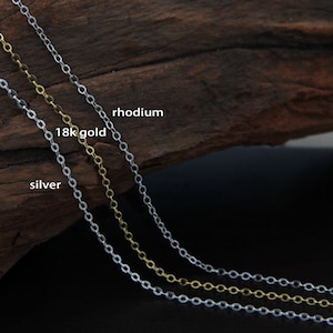 39&quot; Sterling Silver Cable Chain, s925 Silver Cable Chain For Jewelry Making Supplies, Unfinished Cable  Chain Necklace Bracelet 2mm