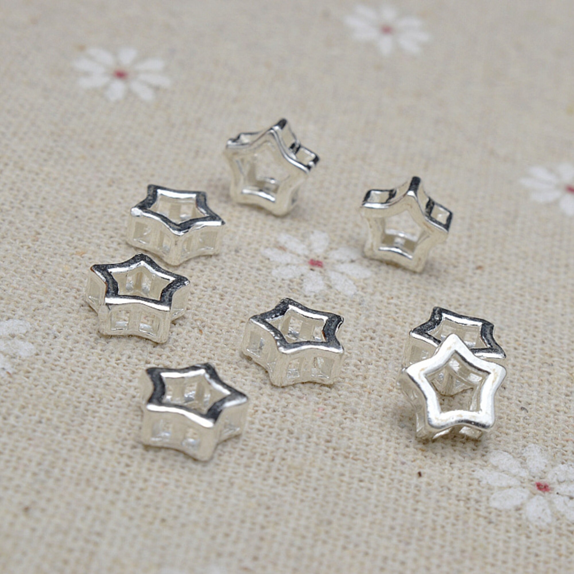 Silver star best sale beads