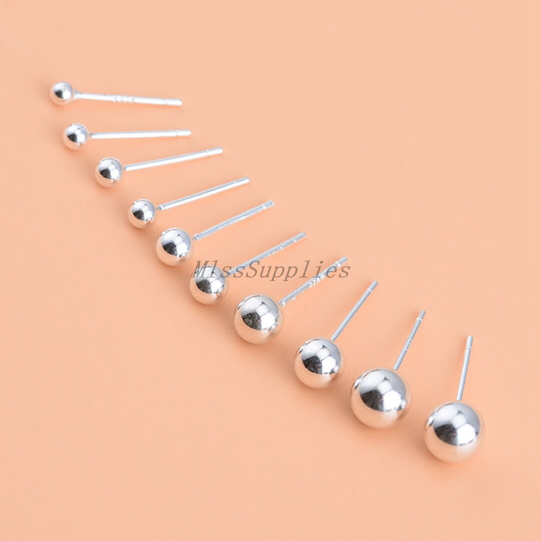 Sterling Silver Small Earring Post, S925 Silver Earring Post for