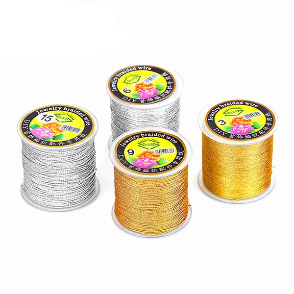 Gold Plated Braided Wire Find Beading Wire for Jewelry Making, Bracelet Braided Wire, Necklace Braided Wire, Beading Braided Wire