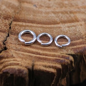 Sterling Silver Open Jump Rings, s925 Silver Open Jump Ring For Jewelry Making Supplies, Open Jump Ring Connector 6mm 7mm 8mm 9mm 10mm 12mm