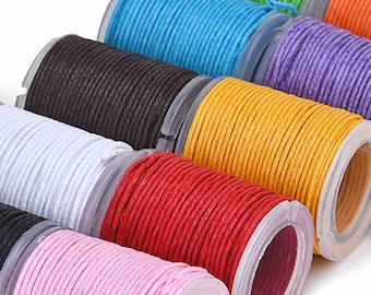 10meters Waxed Polyester Thread, Waxed Cord DIY Craft Macrame Knotting For Jewelry Making, Bracelet Cord, Necklace Cord 1.0mm