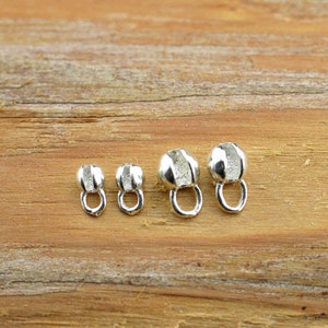 Sterling Silver Crimp Cover Beads, s925 Silver Crimp Beads For Jewelry Making Supplies, Cover Bead, Bracelet End Bead 3mm 3.3mm 3.8mm 4.8mm