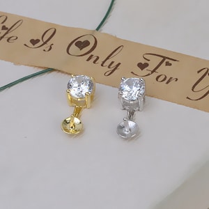 Sterling Silver Pendant Setting, s925 Silver CZ Zircon Pendant Setting For Supplies, Half Drilled Round Pearl Mounts,Peg &Cup 8mm 9mm