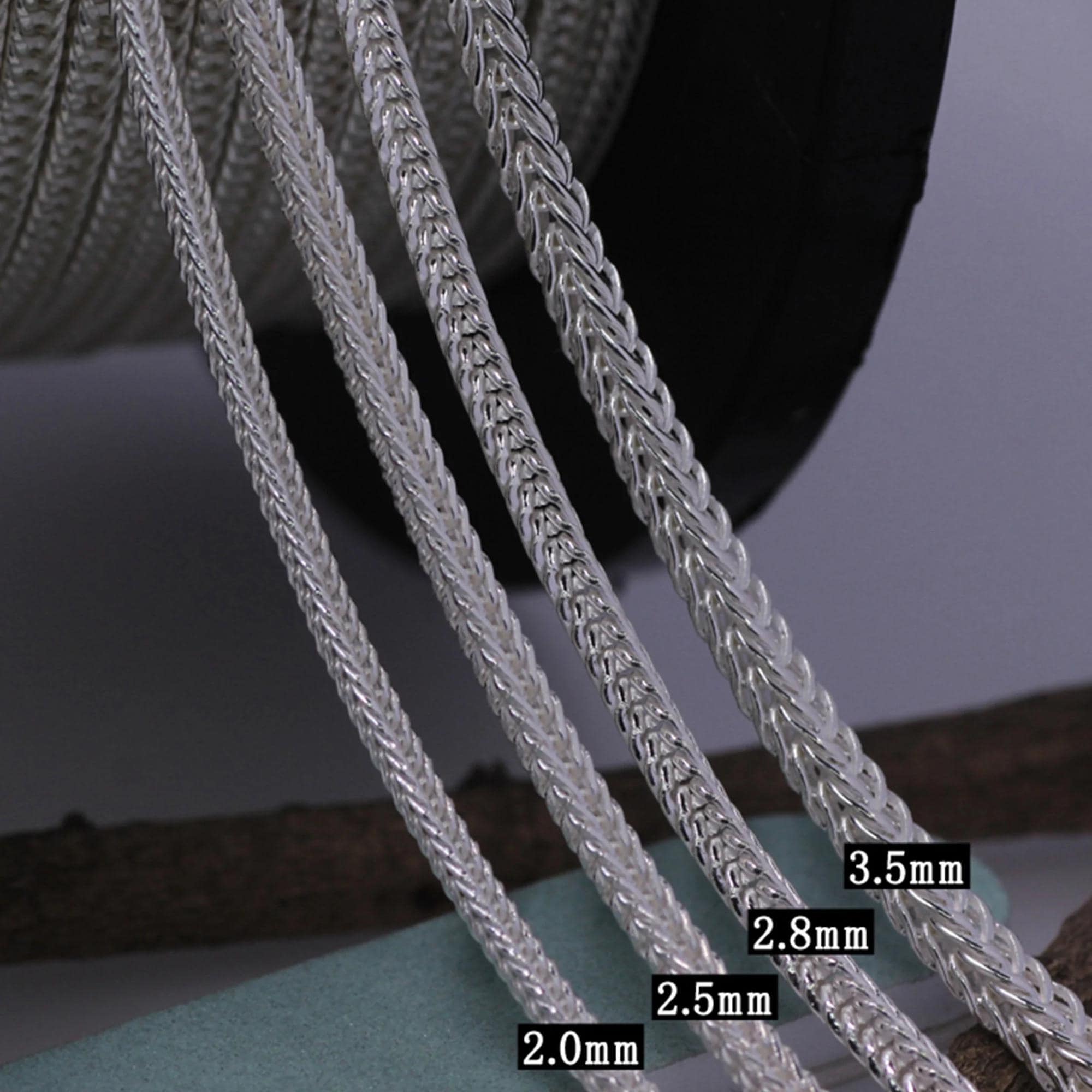 Sterling Silver Chopin Chain, S990 Silver Chopin Chain for Jewelry