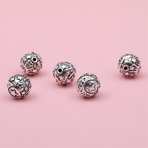 Celestial Diamond Big Bead in Sterling Silver