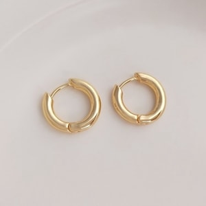14K Gold Plated Earring Hooks, Gold Tone Lever Back Earring Hook, Earring Component 14mm 16mm 18mm 20mm