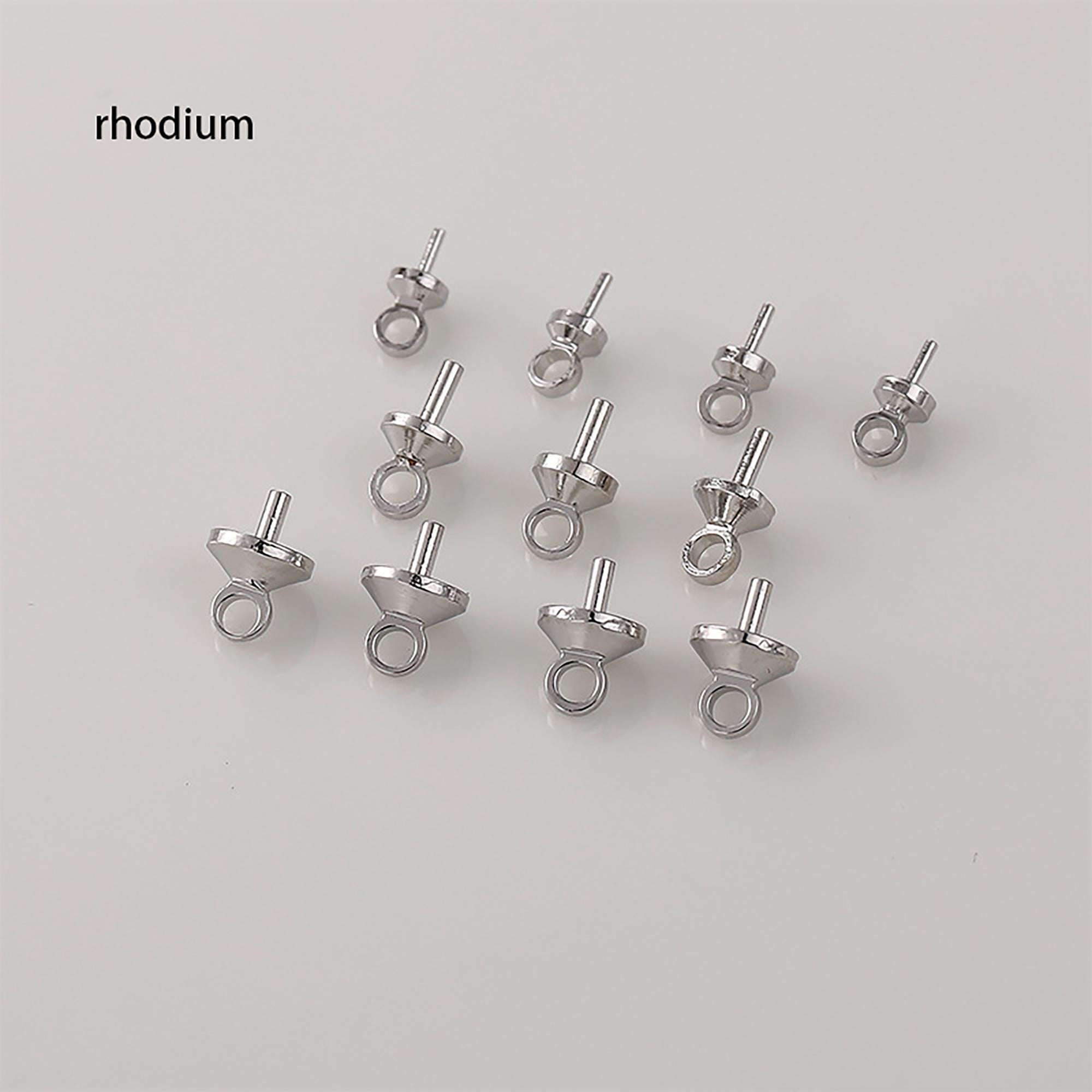 Beebeecraft 1 boîte de 100 embouts de perles pliables en laiton plaqué or 18 carats et argent sterling 925 de 7 mm pour fabrication de bijoux Beebeecraft 1 boîte de 100 embouts de perles pliables en laiton plaqué or 18 carats et argent sterling 925 de 7 mm pour fabrication de bijoux