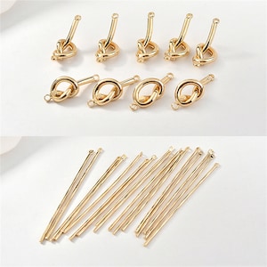 18K Gold Plated Knot Connector Charm, Rope Bracelet, Irregular Necklace, Dainty Earring, Knot Jewelry, Tie a Knot Charm, Charms In Bulk