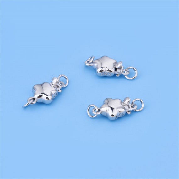 Beebeecraft 1 Scatola 20 Pezzi Punte per Perline Copri Nodi In Argento Sterling A Conchiglia Punte per Crimpare Perline Copri Perline Ripiegabili Tappi Estremità per Bracciali Collane (Coppa Da 3 mm