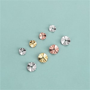 Sterling Silver Twist Spacer Beads, Silver Wave Beads, Silver Potato Chips Bead, Curling Disc Beads, Twist Round Spacer Bead, Bracelet Beads