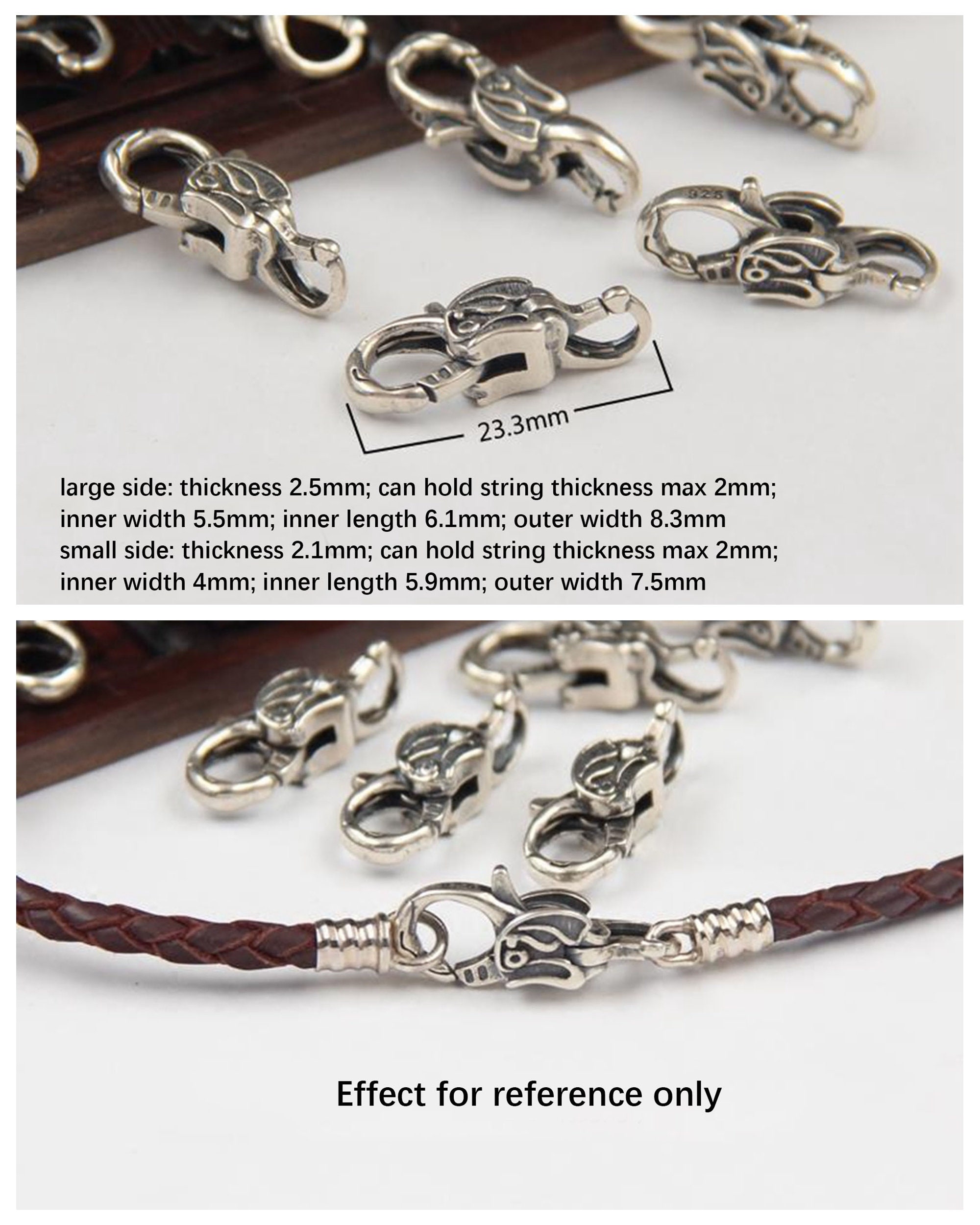 Sterling Silver Lobster Clasp S925 Silver Lobster Clasps for Etsy UK