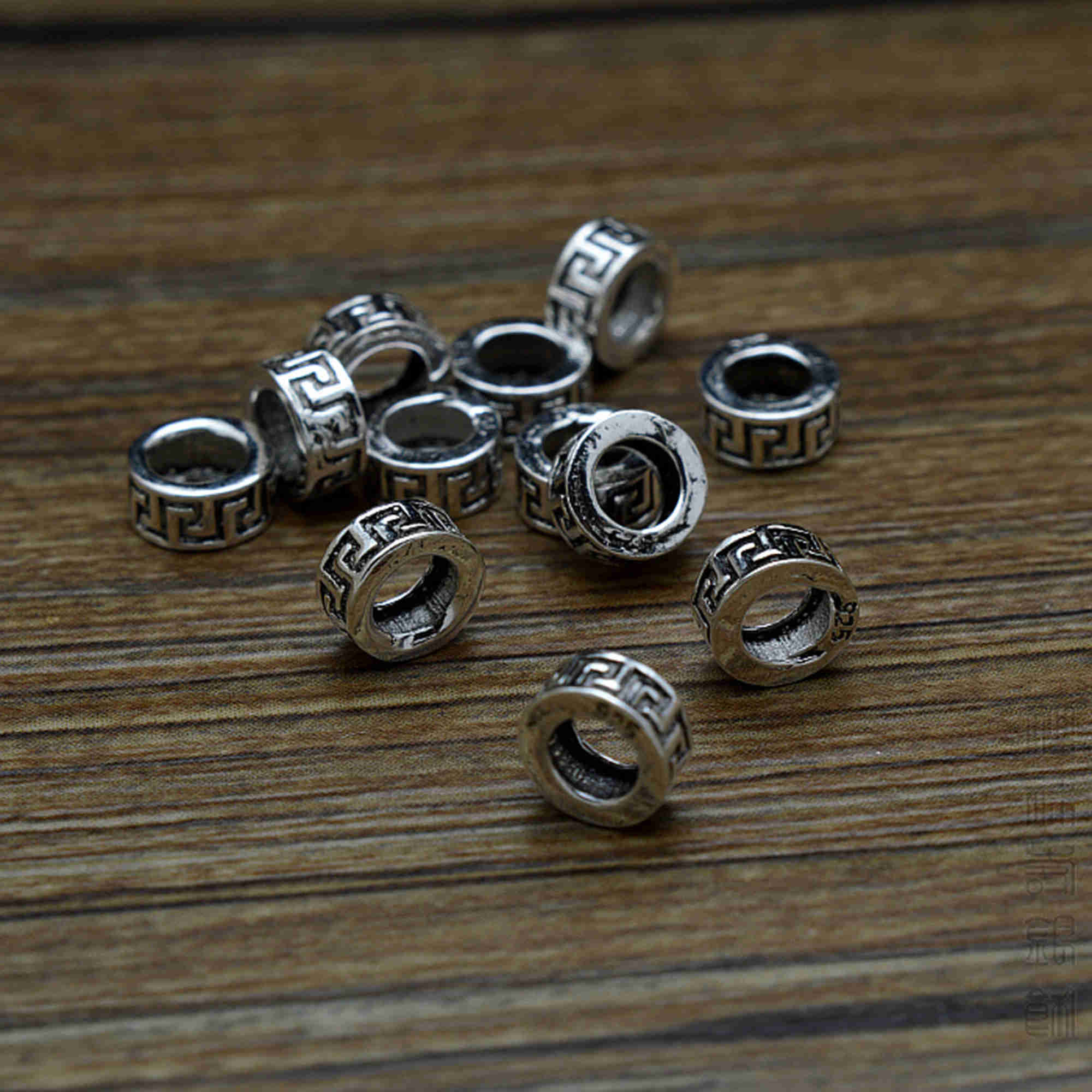 1/10pcs Sterling Silver Tube Beads s925 Silver Large Hole Etsy