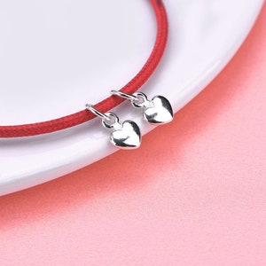 Sterling Silver Heart Charm, s925 Silver Charm For Jewelry Making Supplies, Bracelet Charm, Earring Charm, Glossy Heart Charm