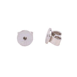 Sterling Silver Butterfly Earring Backs, s925 Silver Ear Nuts For Jewelry Making Supplies,  Butterfly Earring Clutch, Earring Back Stopper