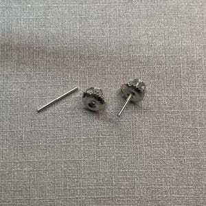 Kolczyki ze srebra próby 925 ze śrubą i zapięciem na zatrzask, okrągłe kolczyki ze srebra próby 925 z perłowymi koralikami, elementy kolczyka 4 mm 5 mm 6 mm