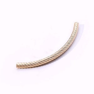 14K Gold Filled Twist Curve Tubes, Gold Filled Curve Tube Beads, Noodle Tube Beads, Bracelet Tube Bead 20mm 25mm 30mm