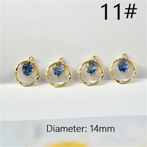18K Gold Plated Cz Round Chain Bracelet