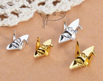 Dije de grúa de plata esterlina, dije de plata s925 para joyería, dije de pulsera, dije de pendiente, dije de grúa de oro