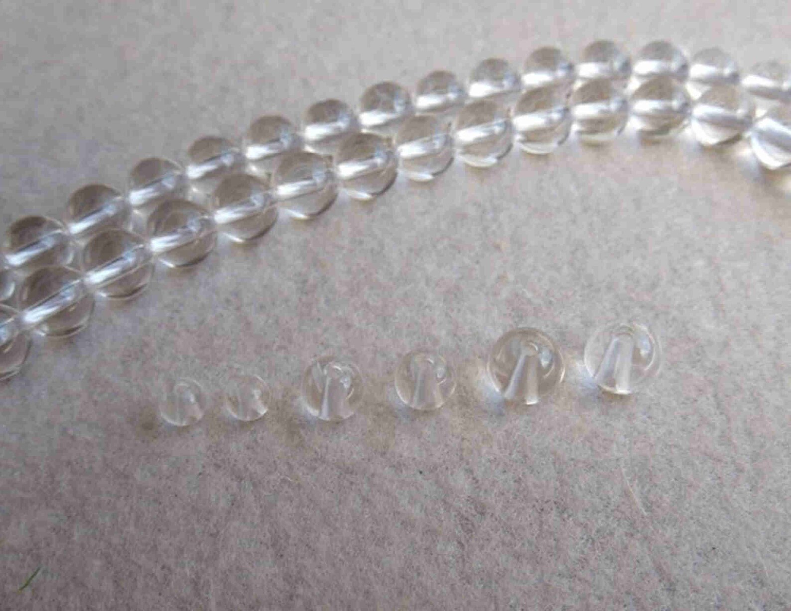 White Crystal Beads Natural White Crystal for Jewelry Making Etsy UK