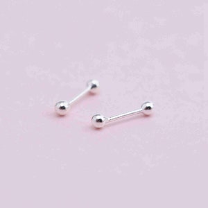 Sterling Silver Ball Post Earrings, s925 Silver Earring Post For Jewelry Making Supplies, Women Earring, Earring Component, Ball Ear Stud