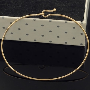 14K Gold gefüllt Armreif, verstellbarer Armreif, Gold gefüllt Armreif, minimalistischer Armreif, Geschenk für sie
