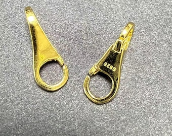 Karabinerverschluss, Karabinerverschluss, s925 Silber Karabinerverschluss für Schmuckherstellung