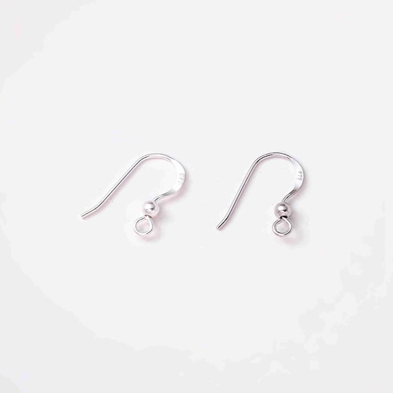 Silver Earring Hooks, S925 Silver Earring Hooks for Jewelry Making, Simple  Earring Hooks With Coil, Ear Wire 