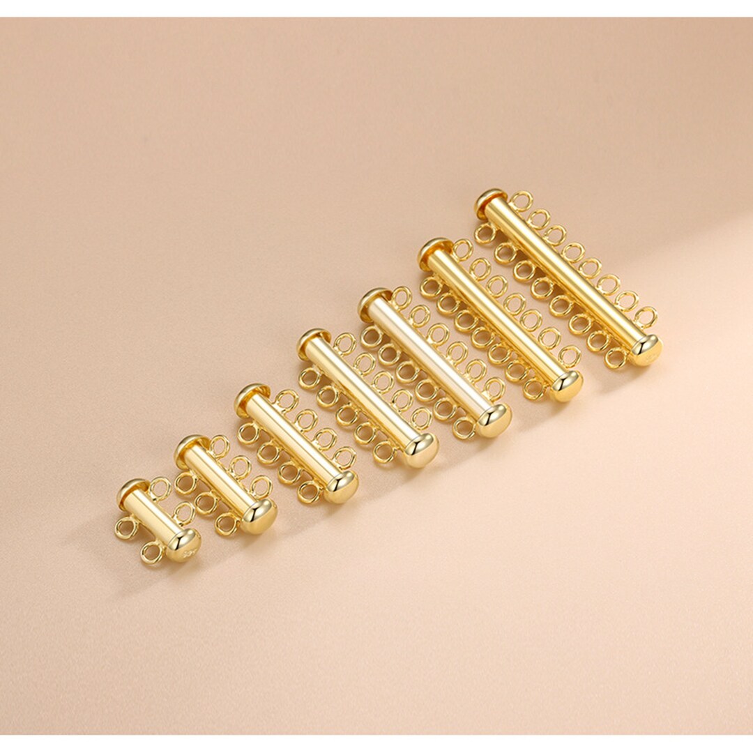 2pcs Sterling Silver Layered Necklace Detangler, S925 Silver Necklace Detangler Clasp for