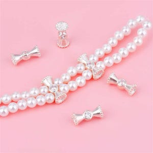 Sterling Silver CZ Two Hole Beads, s925 Silver Barrel Bead, Pearl Spacer Beads, Two Hole Spacer Beads, Slider Bead, Bracelet Bead 11.4*5.1mm