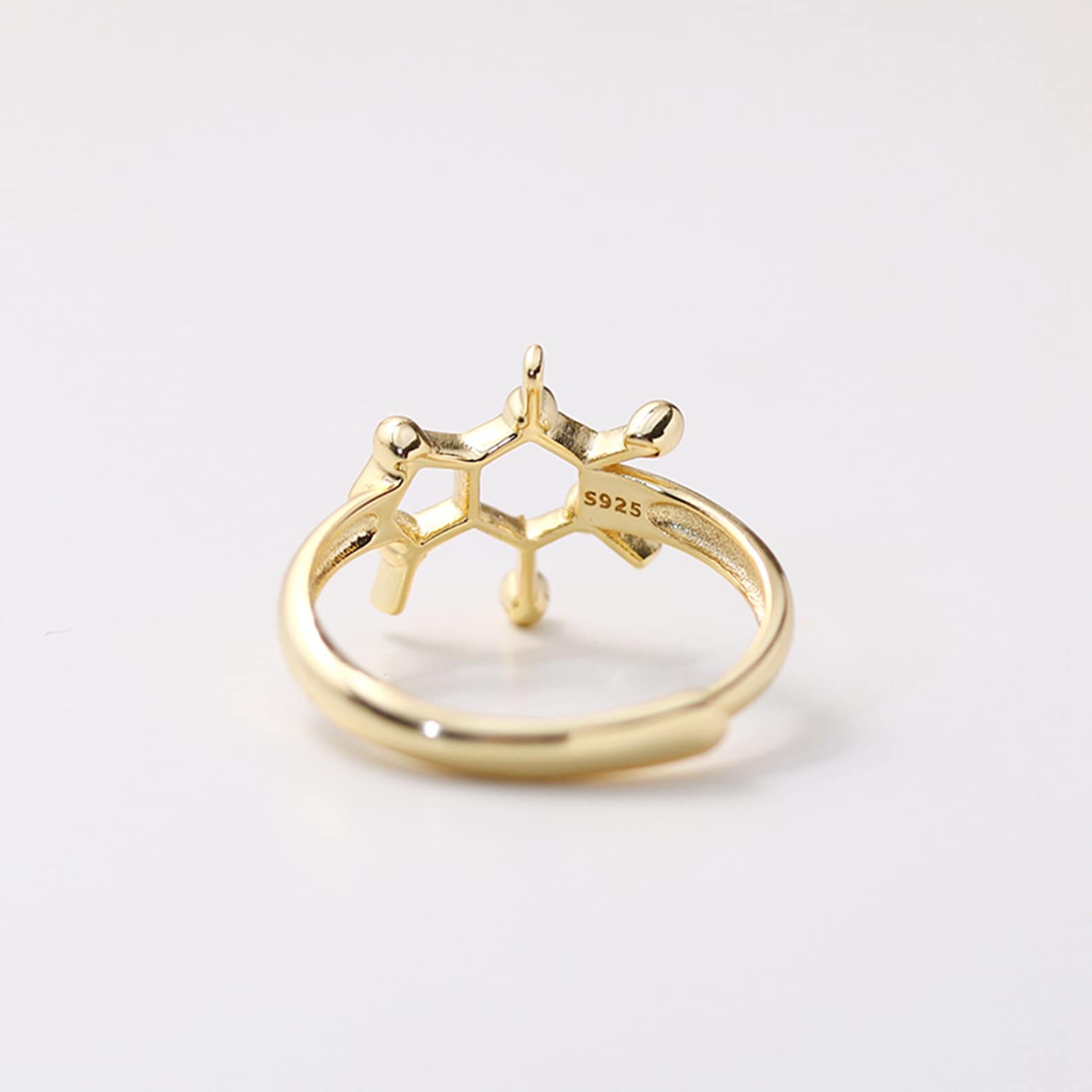 Sterling Silver Elements Science Ring, RNA Ring Jewelry, Adjustable ...