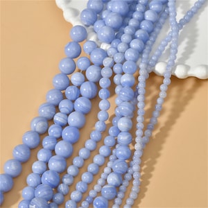 Cuentas de ágata púrpura natural genuina, cuentas de ágata para suministros de fabricación de joyas, cuentas redondas de piedras preciosas naturales, cuentas de ágata púrpura genuinas 4 6 8 mm