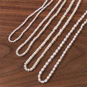 Genuine Natural Freshwater Flat Round Pearls Beads , Oval Freshwater Pearl, Baroque Pearl,Irregular Pearl,Pearl Bead for Jewelry Full Strand
