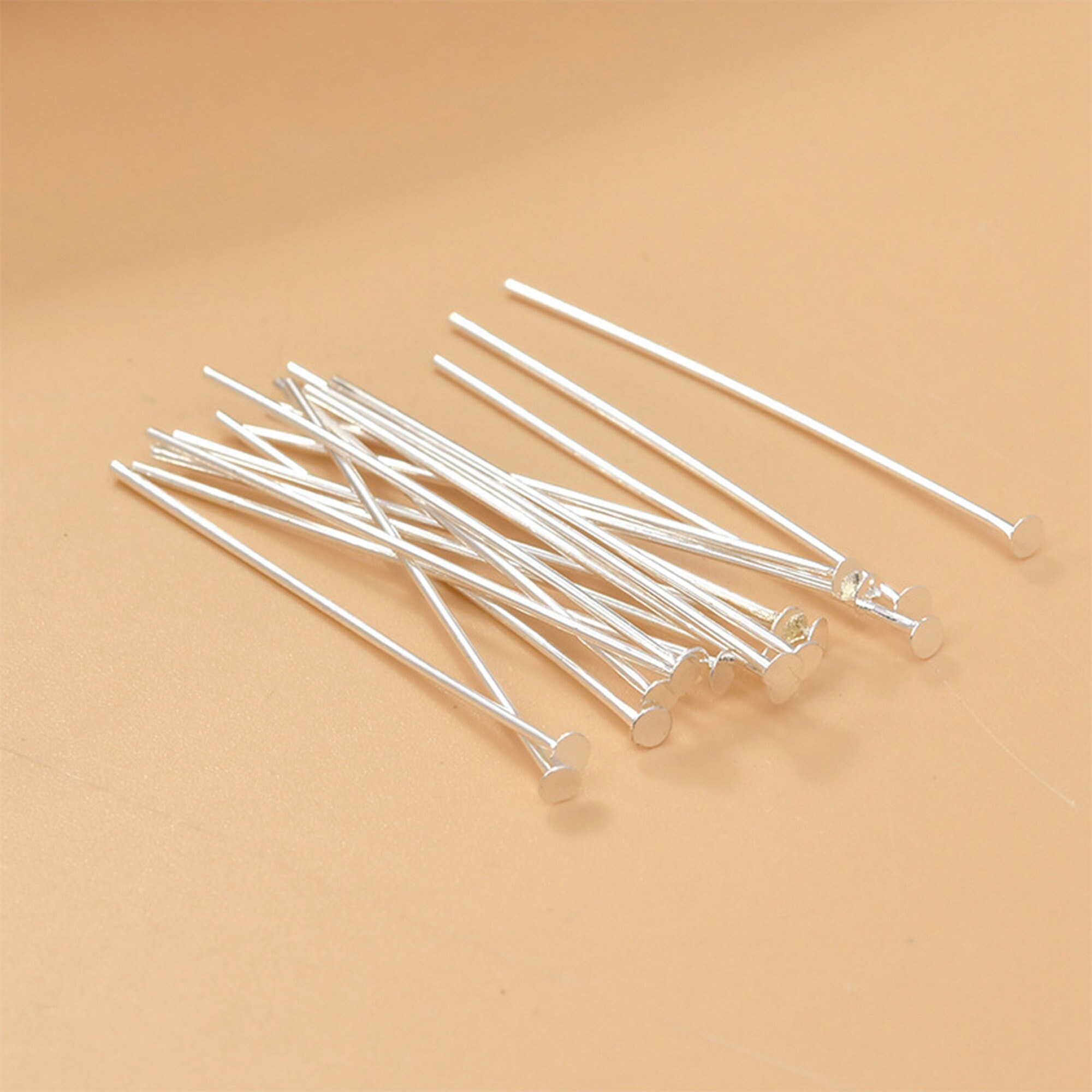 Plated Pin 14K Gold Plated Pins Headpins, Gold Tone T-pins for Jewelry Making ...