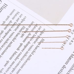 14K Gold Filled Twist Eye Pins Headpins, Gold Filled Eye Pins for Jewelry Making Supplies, Gold Filled Needles, Wire Thick 0.5mm 24Gauge