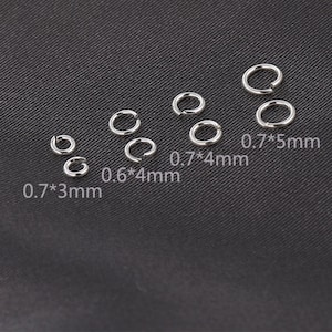Sterling Silver Open Jump Ring, s925 Silver Open Jump Ring For Jewelry Making Supplies, Open Jump Ring 3mm 4mm 5mm