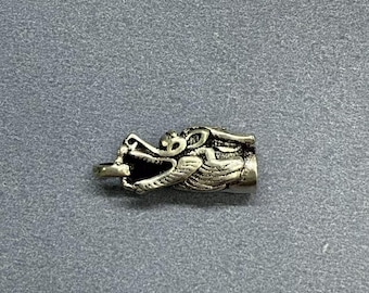 Sterling Silver Dragon Head Clasps, S925 Silver Hook Clasp for