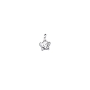 May include: A silver star charm with a clear crystal center.