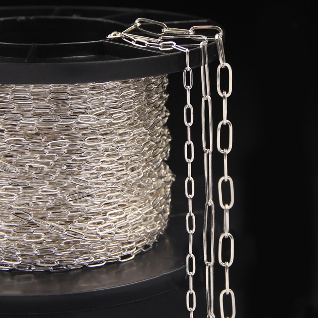Sterling Silver Cable Chain, S925 Silver Cable Chain for Jewelry Making