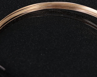 14K Gold Filled Wire, Gold Filled Half Hard Wire For Jewelry Making Supplies, Gold Filled Soft Wire, Beading Wire 0.25-1.27mm 16-30Ga