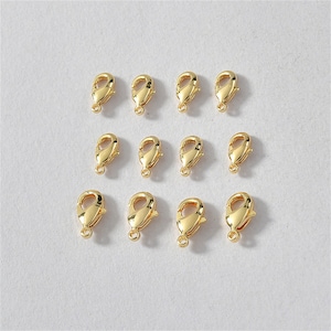 14K Gold Plated Lobster Clasp, Gold Tone Lobster Clasps For Jewelry Making Supplies, Bracelet Lobster Claw Clasps, Trigger Clasp